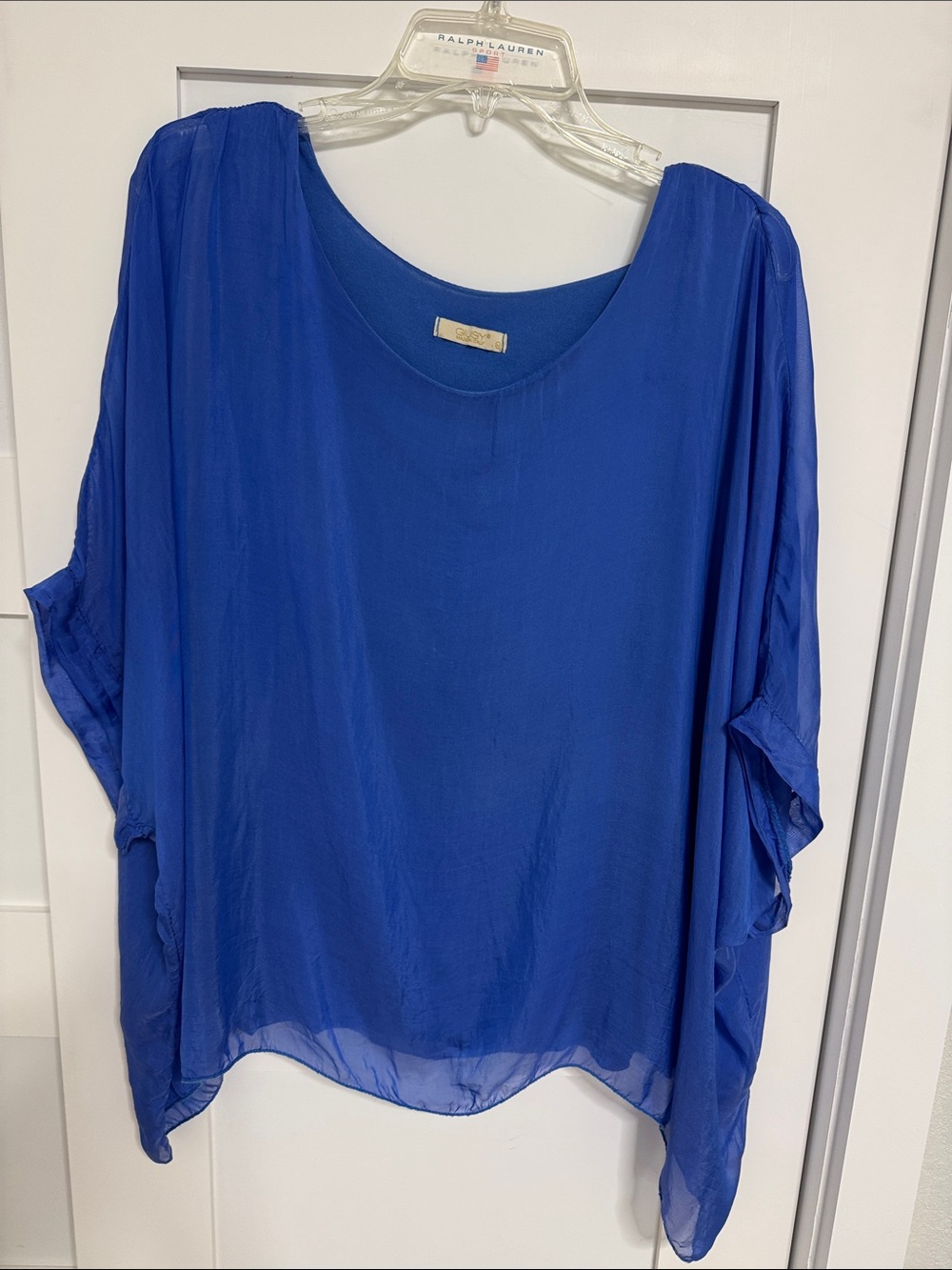 Giusy Royal Blue Flowing Blouse